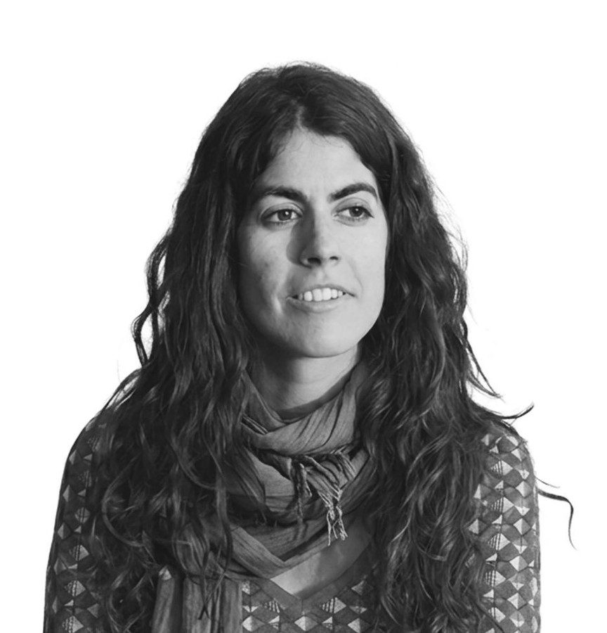 Black-and-white portrait of Margarita Triguero-Mas